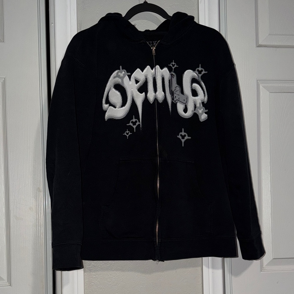 Black Graphic Men's Hoodie